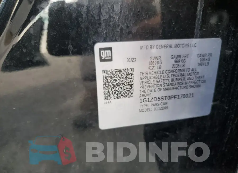 1G1ZD5ST0PF170021 Photo# 12