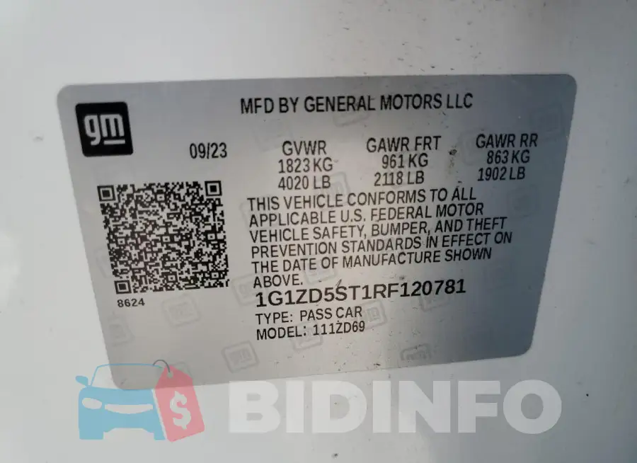 1G1ZD5ST1RF120781 Photo# 12