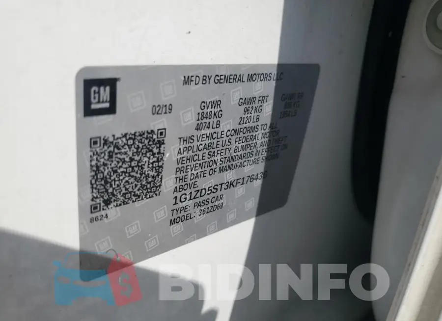 1G1ZD5ST3KF176436 Photo# 12