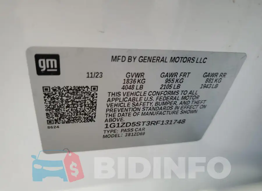 1G1ZD5ST3RF131748 Photo# 12