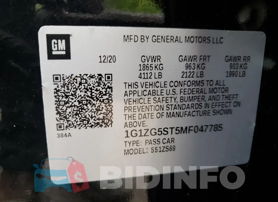 1G1ZG5ST5MF047785 Photo# 12