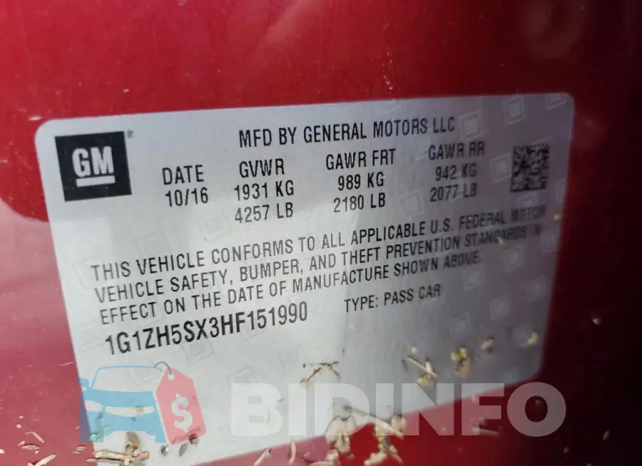 1G1ZH5SX3HF151990 Photo# 12