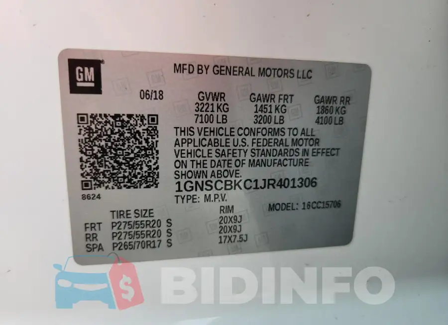 1GNSCBKC1JR401306 Photo# 13