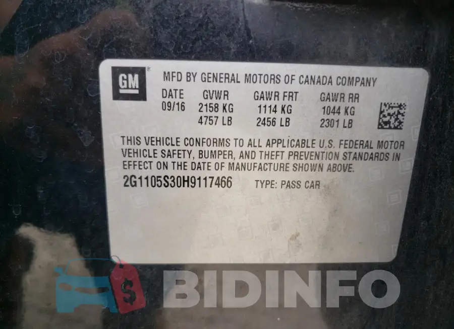 2G1105S30H9117466 Photo# 12