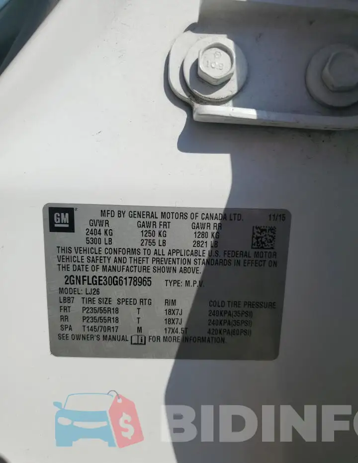 2GNFLGE30G6178965 Photo# 14