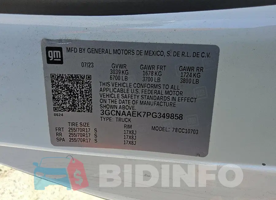 3GCNAAEK7PG349858 Photo# 12