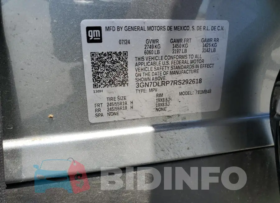 3GN7DLRP7RS292618 Photo# 13