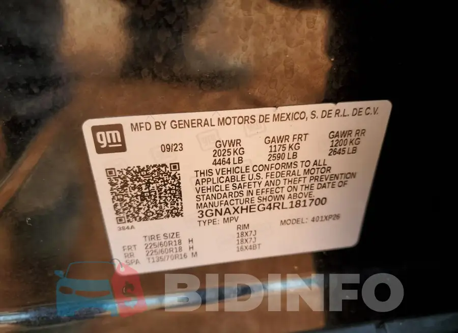 3GNAXHEG4RL181700 Photo# 13