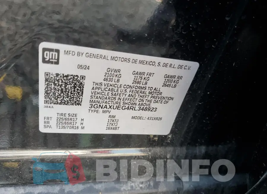 3GNAXUEG4RL348923 Photo# 13