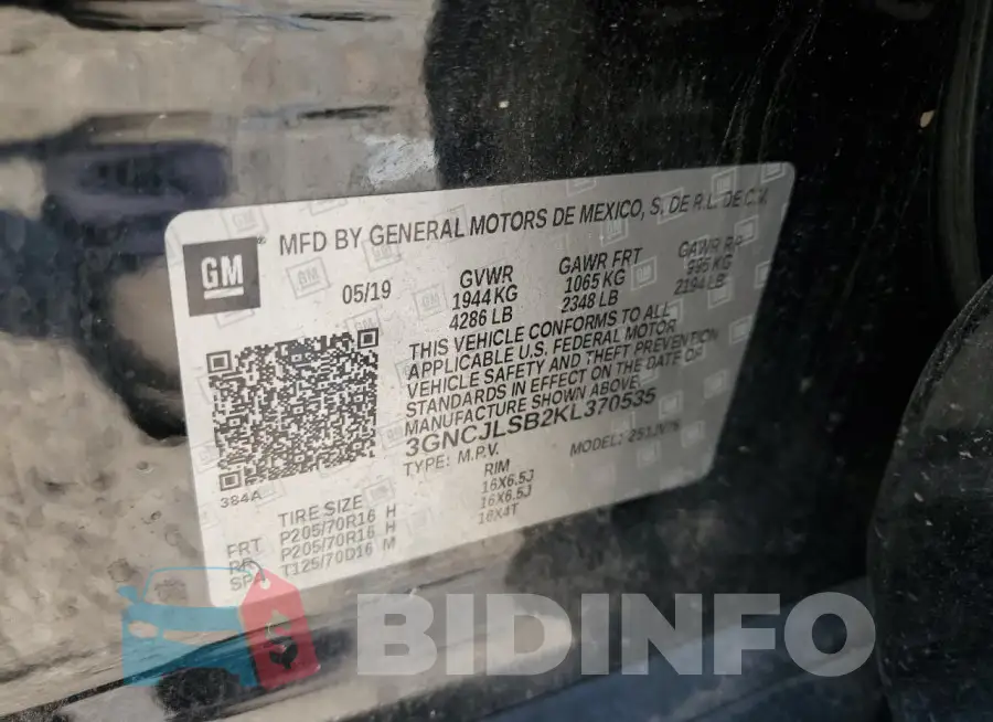 3GNCJLSB2KL370535 Photo# 13