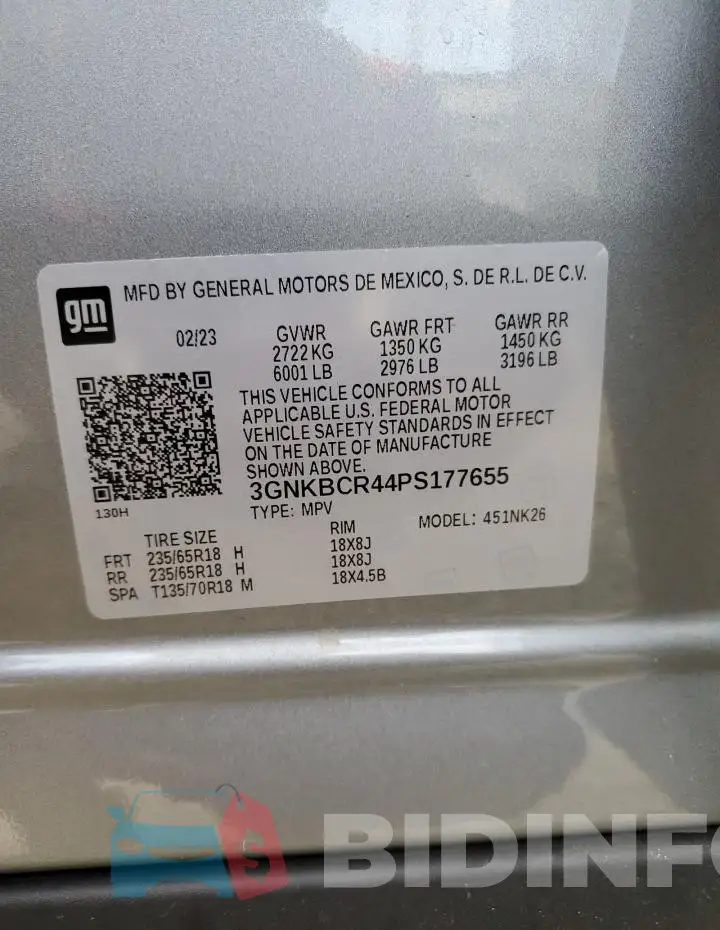 3GNKBCR44PS177655 Photo# 13