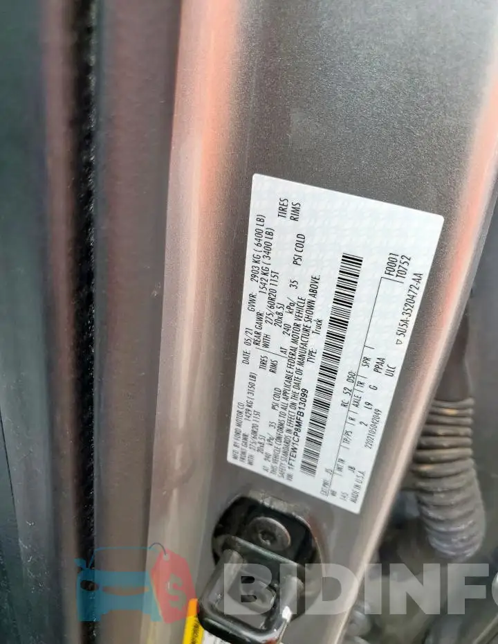 1FTEW1CP8MFB13099 Photo# 12