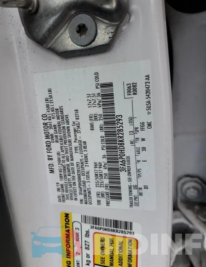 3FA6P0HD8KR285293 Photo# 12