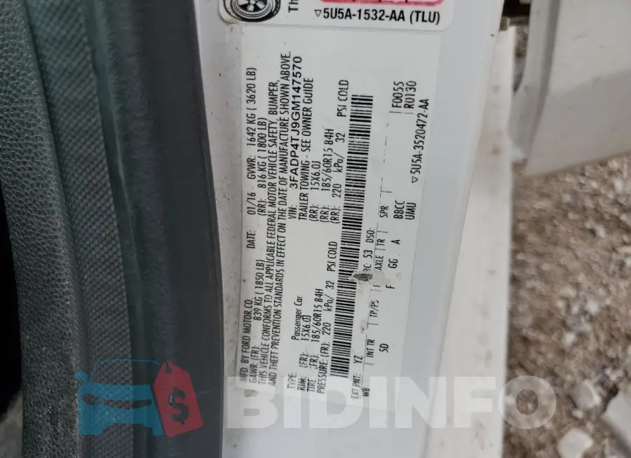 3FADP4TJ9GM147570 Photo# 12