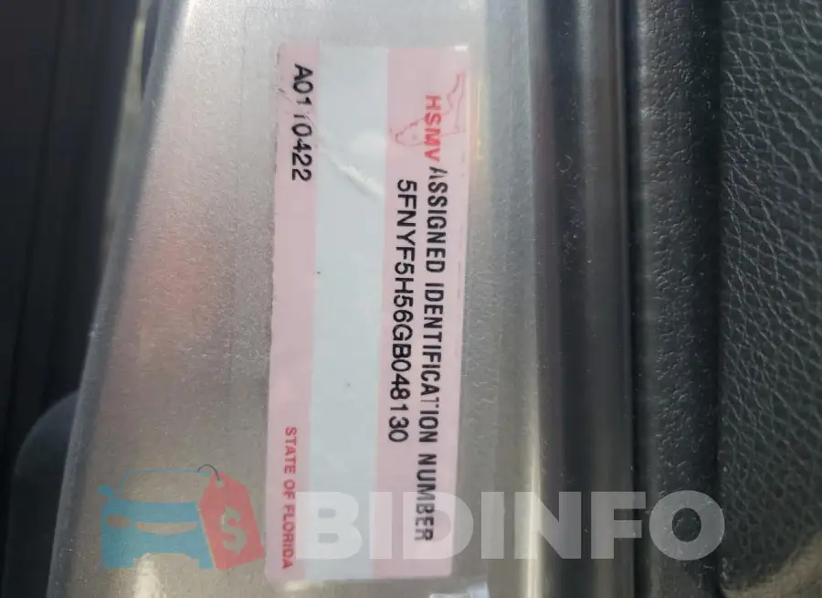 5FNYF5H56GB048130 Photo# 14
