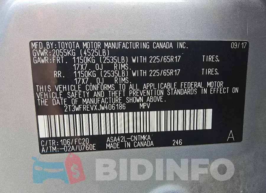 2T3WFREVXJW406186 Photo# 13