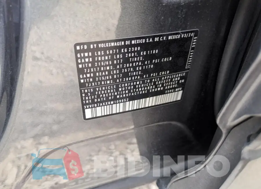 3VVFB7AXXRM109652 Photo# 12