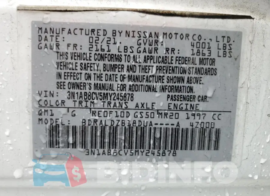 3N1AB8CV5MY245878 Photo# 12