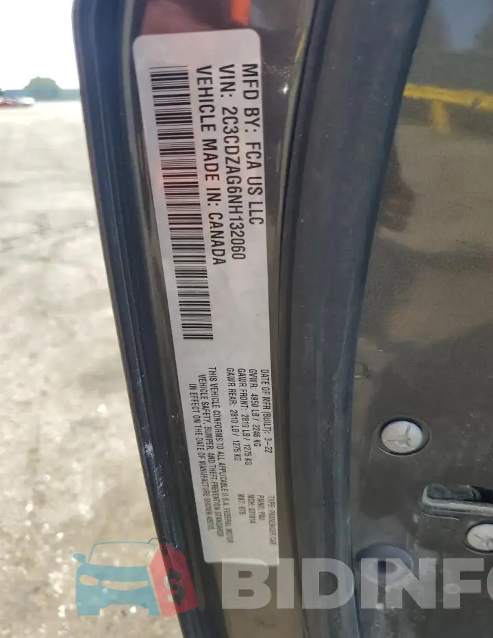 2C3CDZAG6NH132060 Photo# 12