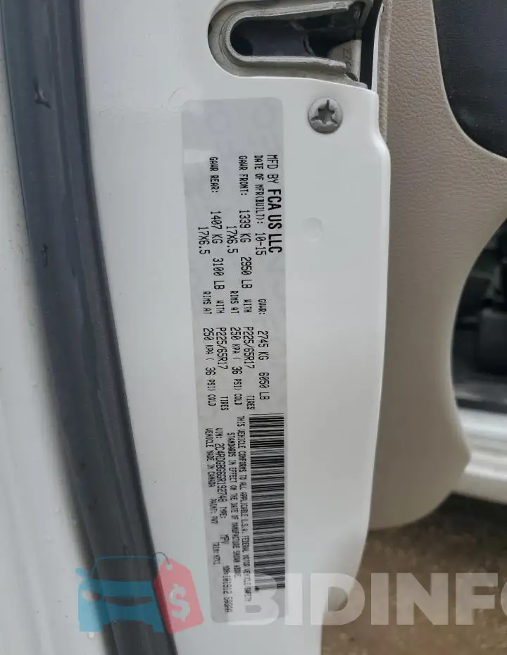 2C4RDGBG6GR192748 Photo# 13