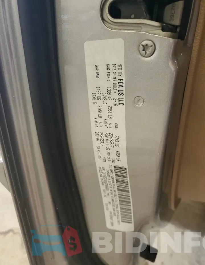 2C4RDGCGXGR309861 Photo# 13