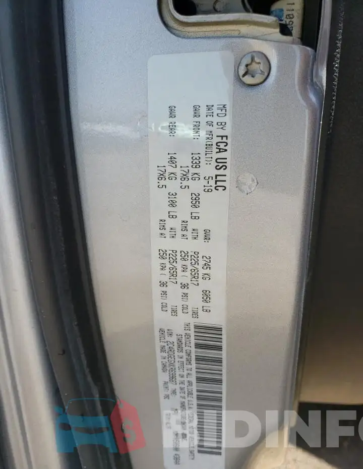 2C4RDGEGXKR699687 Photo# 14