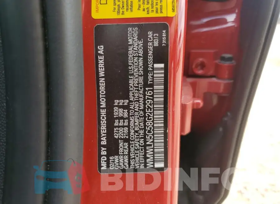 WMWLN5C58G2E29761 Photo# 12