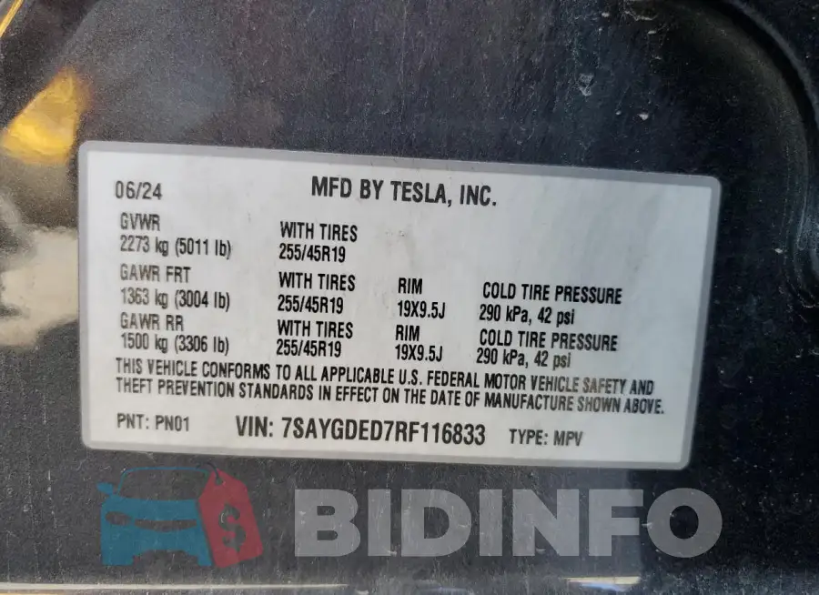 7SAYGDED7RF116833 Photo# 14