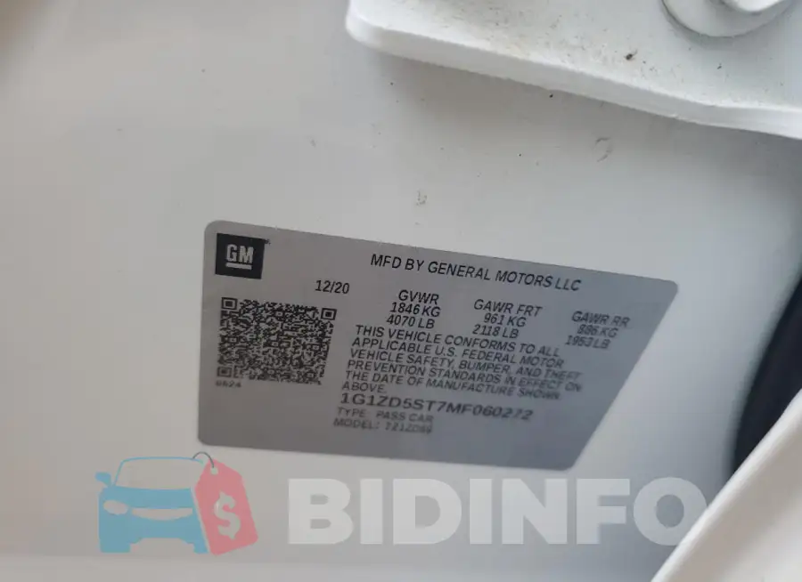 1G1ZD5ST7MF060272 Photo# 12