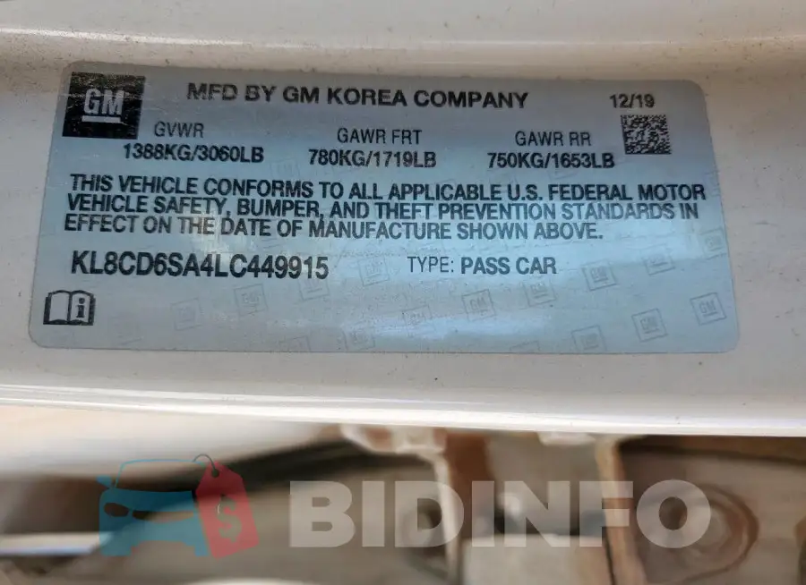 KL8CD6SA4LC449915 Photo# 12