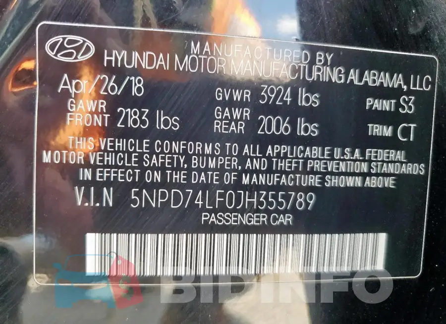 5NPD74LF0JH355789 Photo# 12
