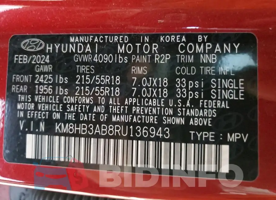 KM8HB3AB8RU136943 Photo# 14