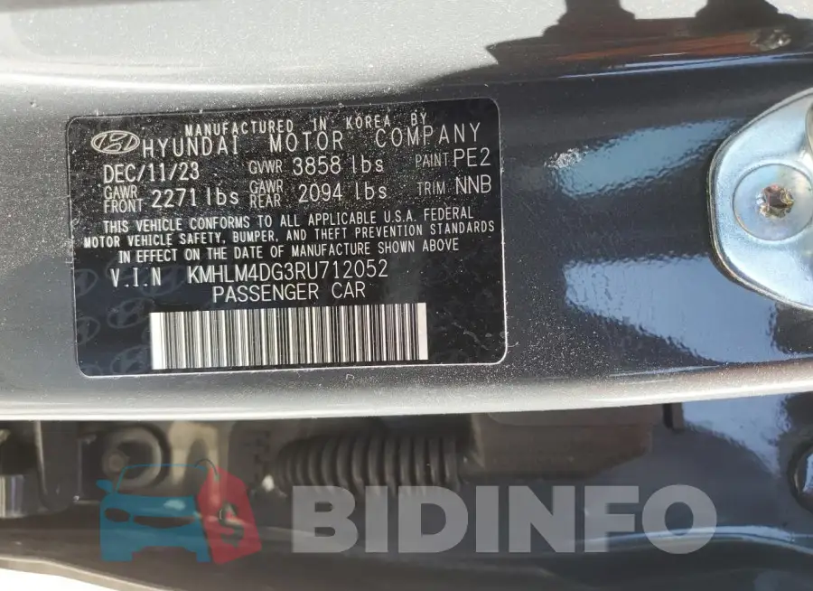 KMHLM4DG3RU712052 Photo# 12
