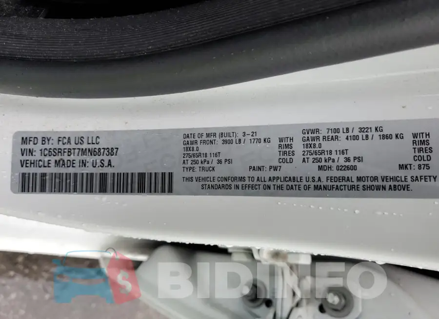 1C6SRFBT7MN687387 Photo# 12