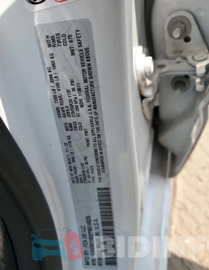 1C6SRFFMXPN514826 Photo# 12