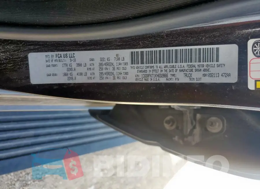 1C6SRFKT1KN632866 Photo# 13
