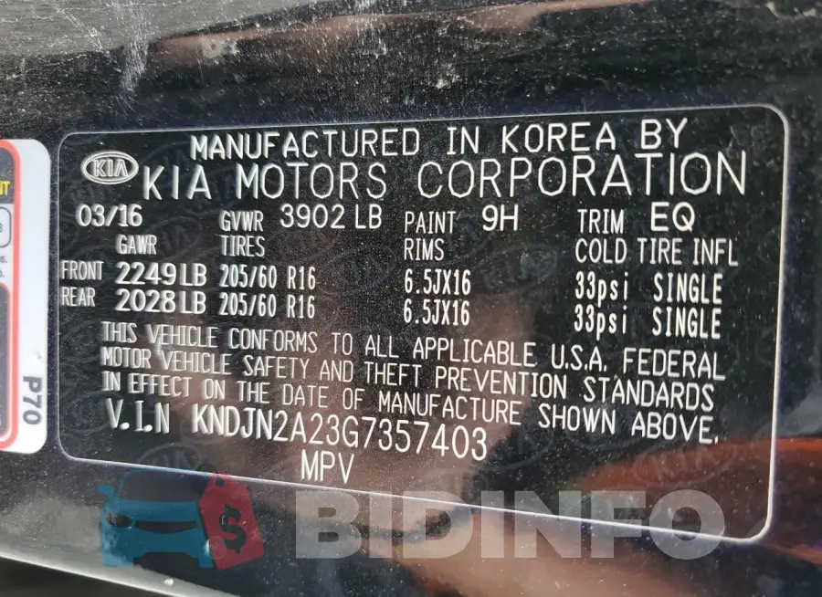 KNDJN2A23G7357403 Photo# 12