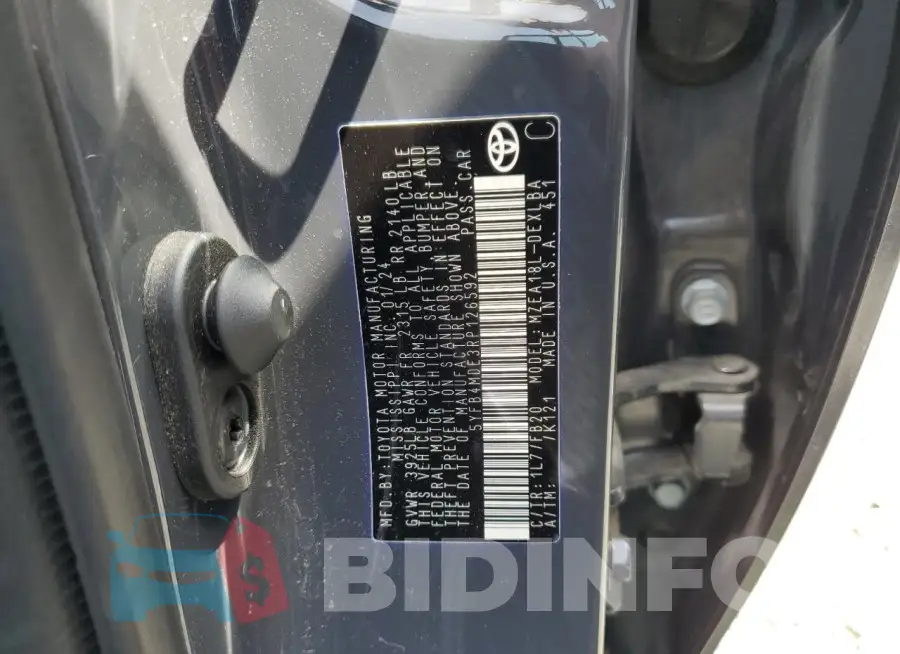 5YFB4MDE3RP126592 Photo# 12