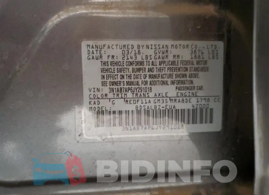 3N1AB7AP6JY291018 Photo# 12