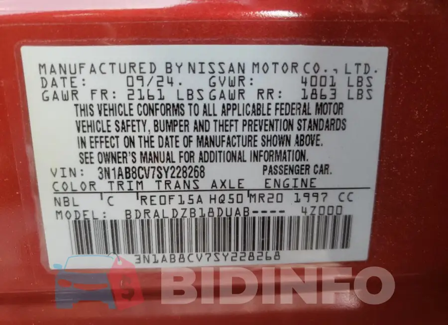 3N1AB8CV7SY228268 Photo# 12