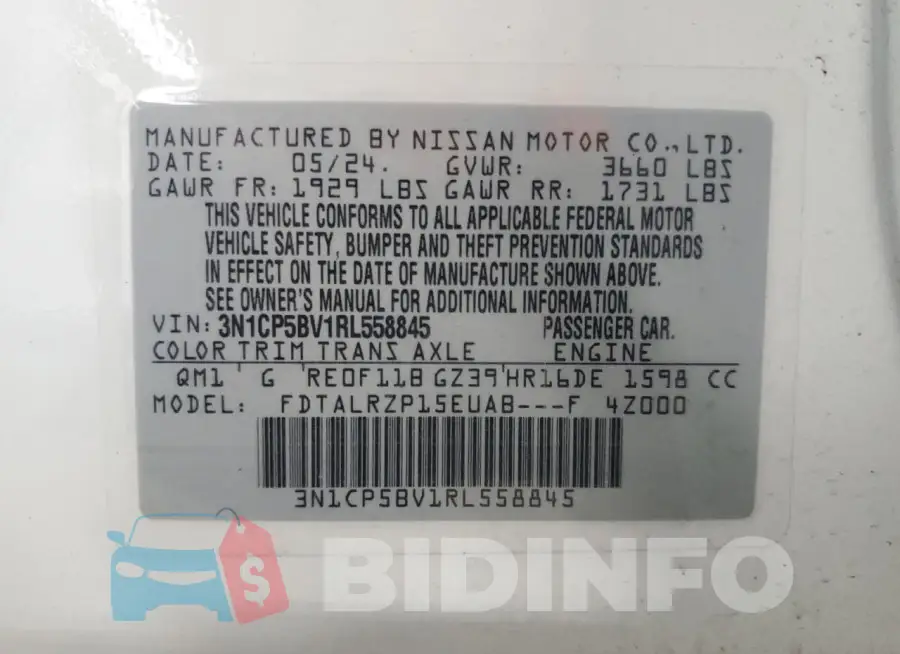 3N1CP5BV1RL558845 Photo# 12