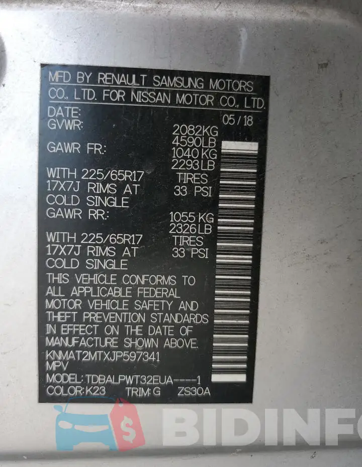 KNMAT2MTXJP597341 Photo# 12