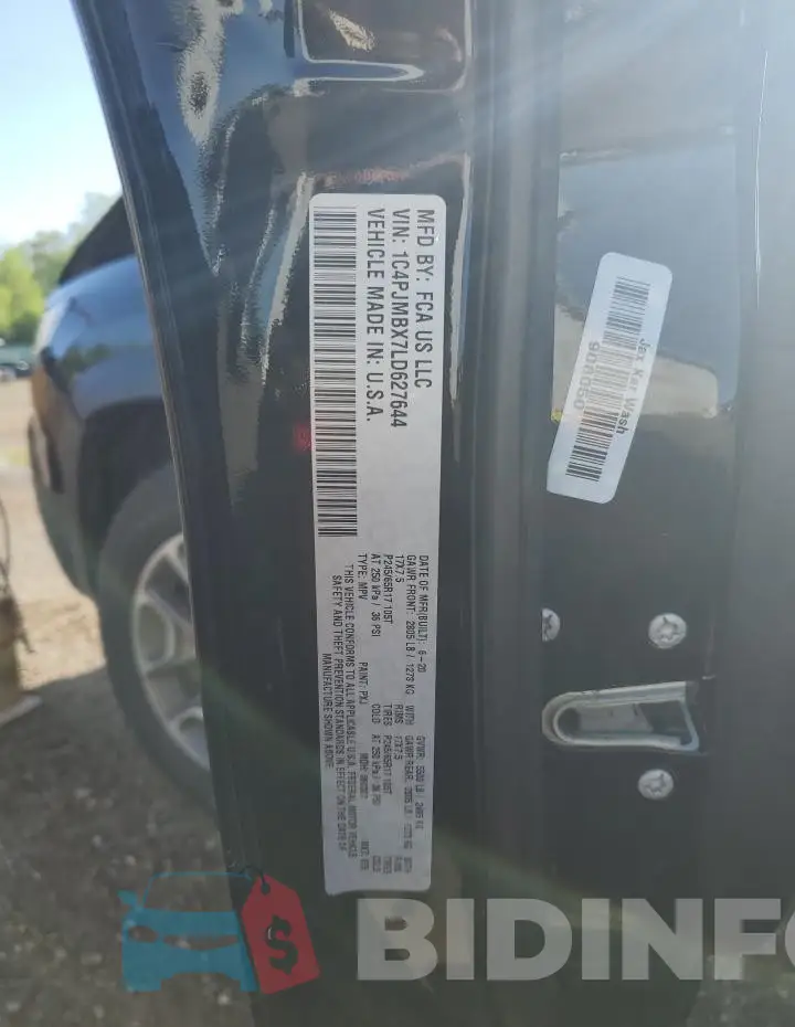 1C4PJMBX7LD627644 Photo# 13