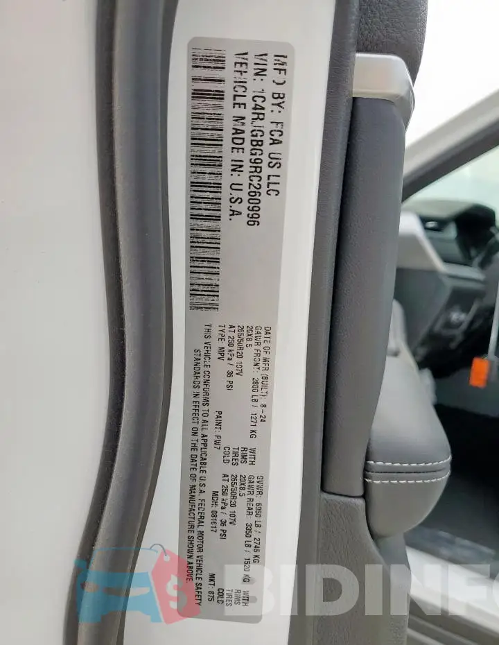 1C4RJGBG9RC260996 Photo# 13