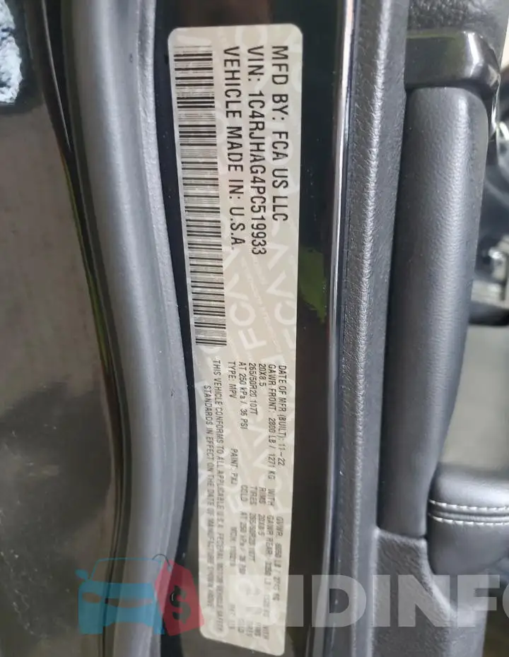 1C4RJHAG4PC519933 Photo# 14