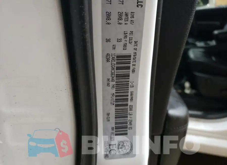 1C4RDJDG0KC663448 Photo# 13
