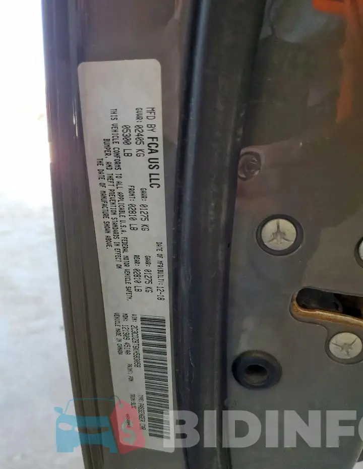 2C3CDZBT6KH583058 Photo# 12
