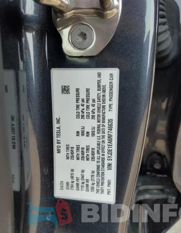 5YJ3E1EA6RF746635 Photo# 13