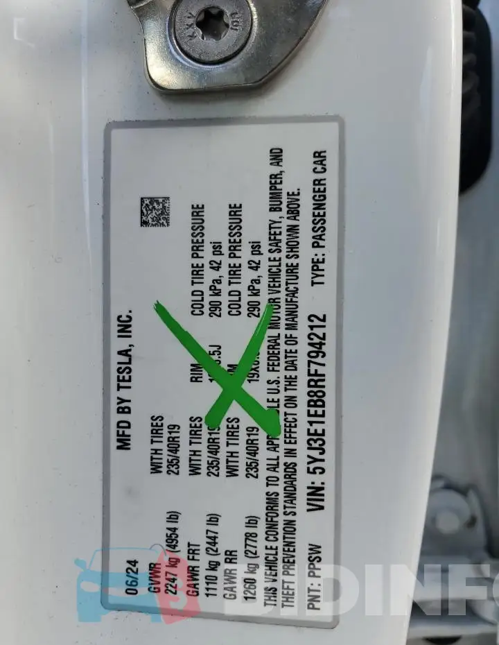 5YJ3E1EB8RF794212 Photo# 14
