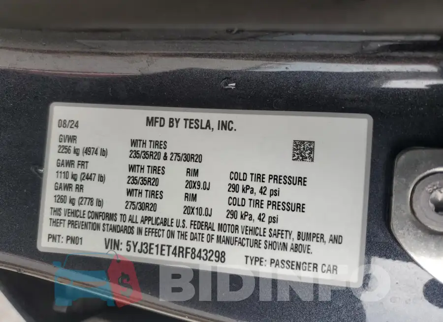 5YJ3E1ET4RF843298 Photo# 12